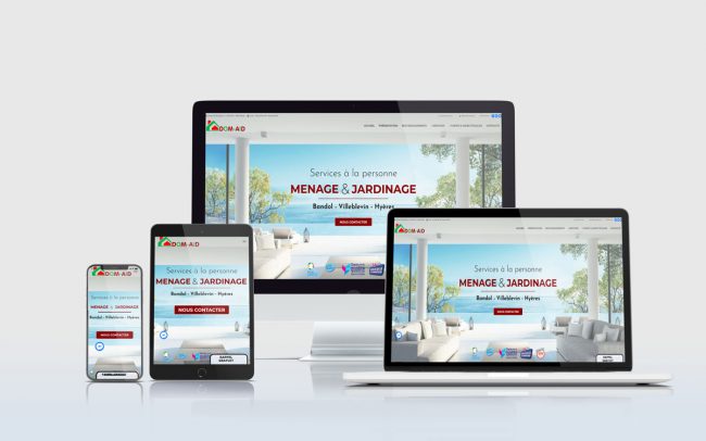 creation site internet bandol dom-aid aide à la personne
