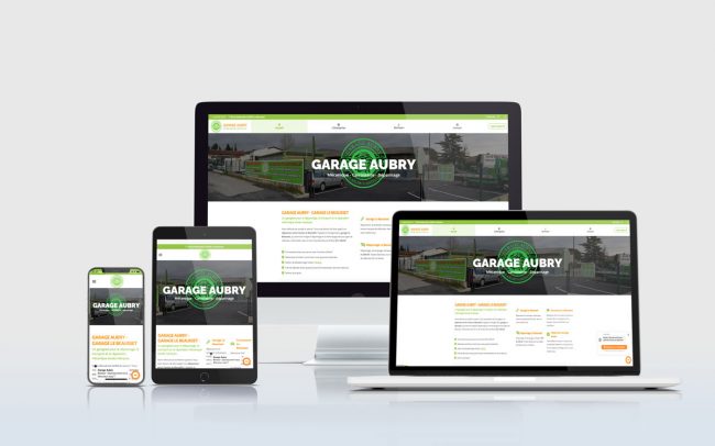 création site internet le beausset garage aubry